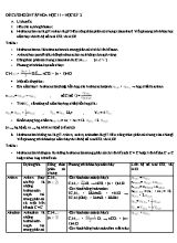Đề cương ôn tập Hóa học 11  Học kỳ 2